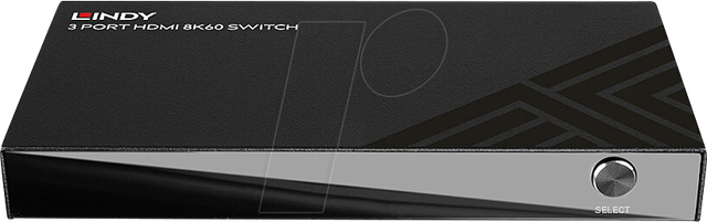 LINDY 38369 - HDMI Switch, 1x3 Port, 8K 60 Hz