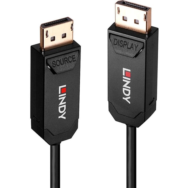 LINDY 38521 - LINDY 15m Fibre Optic Hybrid DP 2.0 UHBR10 Kabel