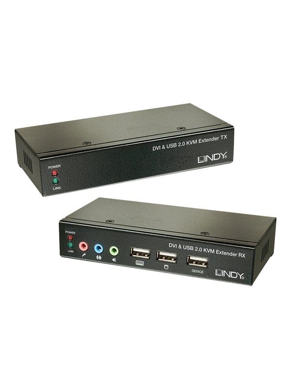 LINDY 39377 - DVI/USB/Audio KVM Extender über Cat.5 - 50 Meter