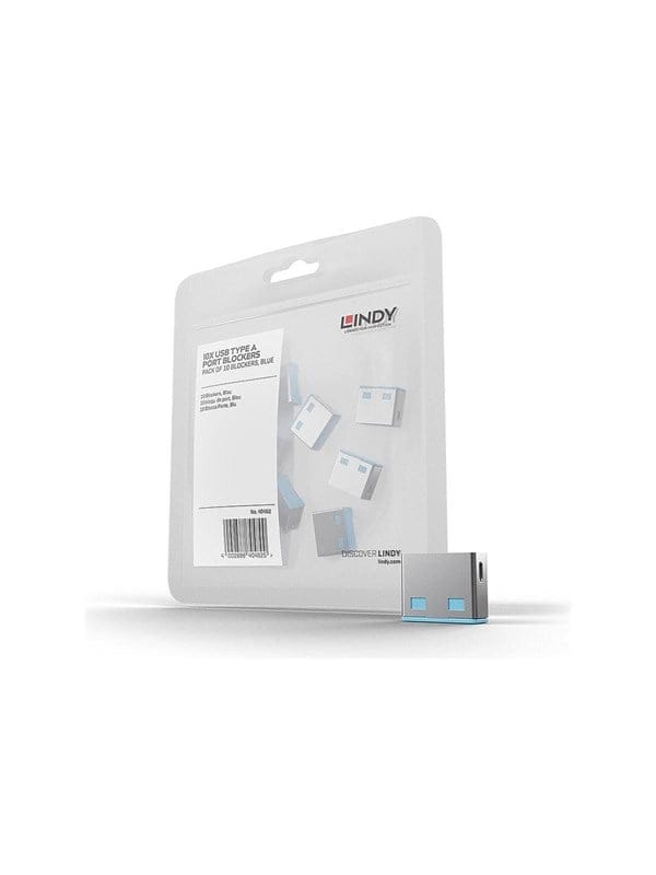 LINDY 40462 - USB-A-Port Schloss (10x Schlösser), blau