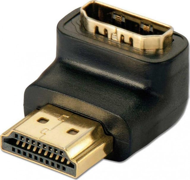 LINDY 41085 - Adapter, HDMI Stecker auf HDMI Buchse, 90°
