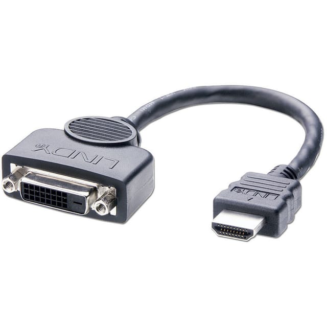 LINDY 41227 - HDMI Adapter, HDMI Stecker auf DVI-D Buchse