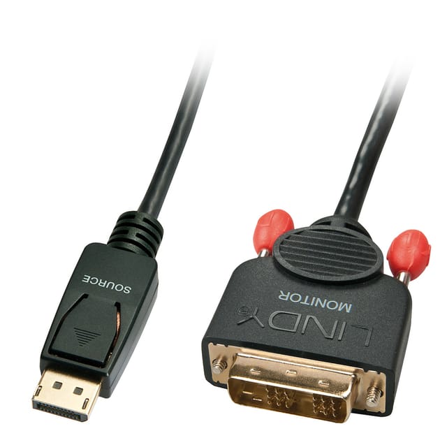 LINDY 41489 - DP auf DVI Single Link, 1200p, schwarz, 0,5 m