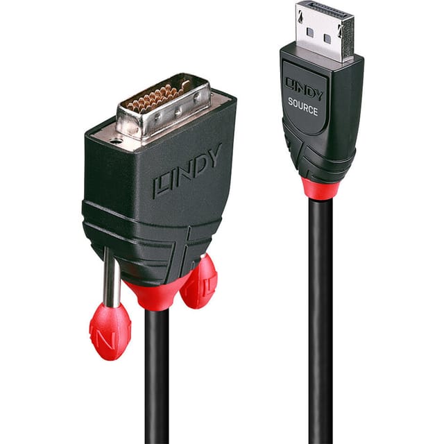 LINDY 41491 - DP auf DVI Single Link, 1200p, schwarz, 2,0 m