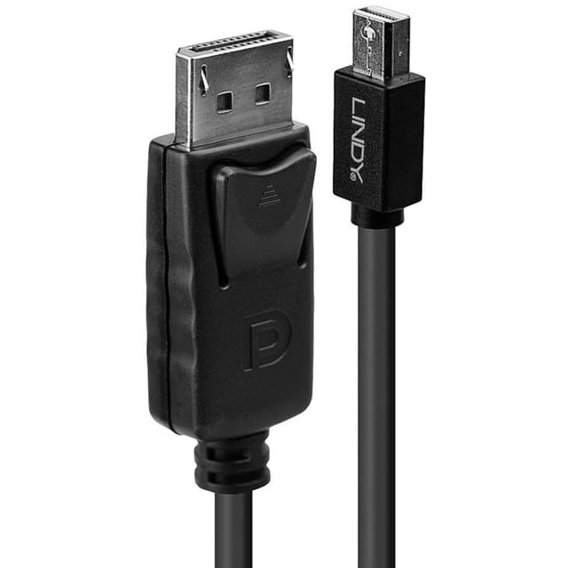 LINDY 41646 - Mini DP auf DP 1.2 Kabel, 4K 60 Hz, 2,0 m