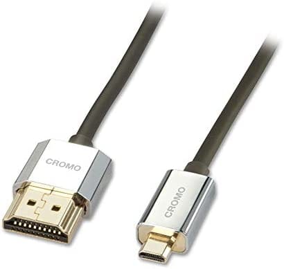 LINDY 41680 - HDMI Kabel - Chromo Line, HDMI A/D, Slim, 4K60Hz, 0,5 m