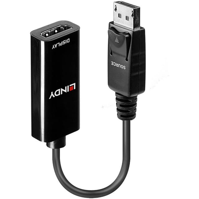 LINDY 41718 - DisplayPort Adapter, DP Stecker auf HDMI Buchse
