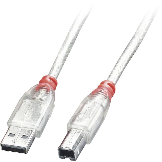 LINDY 41751 - USB 2.0 Kabel, A Stecker auf B Stecker, 0,5 m