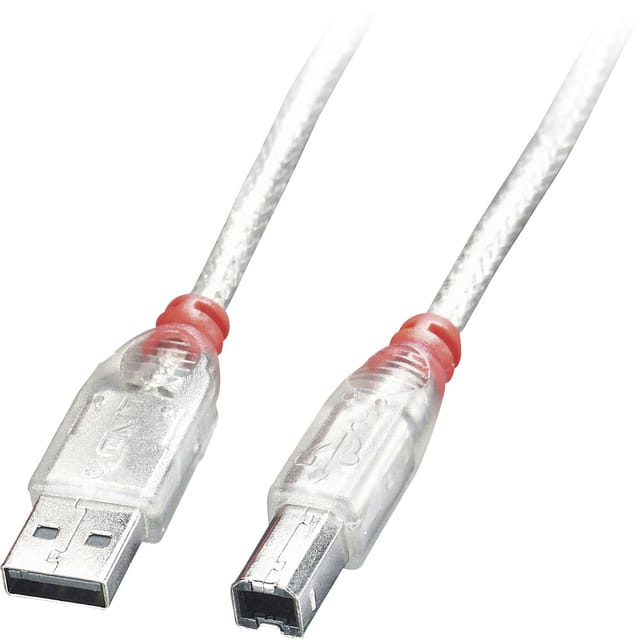 LINDY 41755 - USB 2.0 Kabel, A Stecker auf B Stecker, 5 m