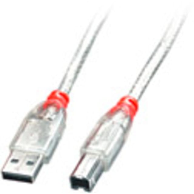 LINDY 41754 - USB 2.0 Kabel, A Stecker auf B Stecker, 3 m