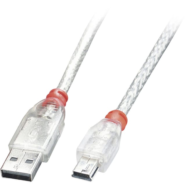 LINDY 41780 - USB 2.0 Kabel, A Stecker auf Mini-B Stecker, 0,2 m