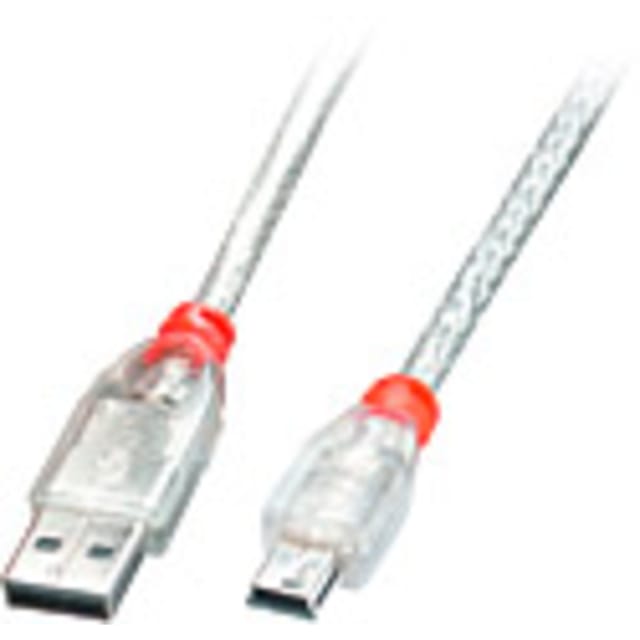 LINDY 41785 - USB 2.0 Kabel, A Stecker auf Mini-B Stecker, 5 m