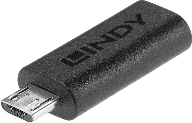 LINDY 41903 - Adapter USB 2.0 Micro-B Stecker > C Buchse