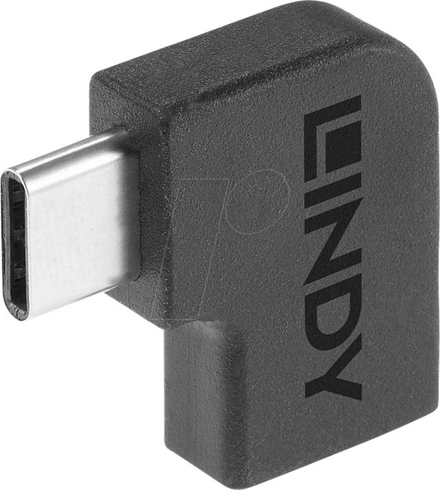 LINDY 41894 - Adapter USB 3.2 C Stecker > C Buchse - 90°