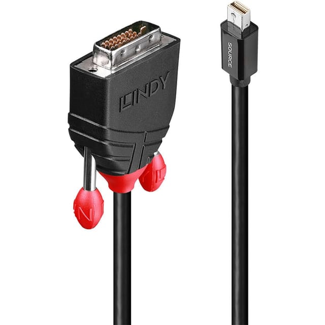 LINDY 41953 - Mini DP 1.2 Stecker auf DVI 24+1 Stecker, 3 m