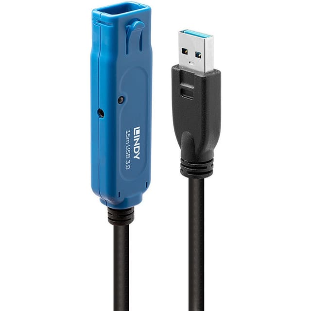 LINDY 43229 - Aktives USB 5 Gb/s-Kabel, A-Stecker > Buchse, Daisy Chain, 15 m