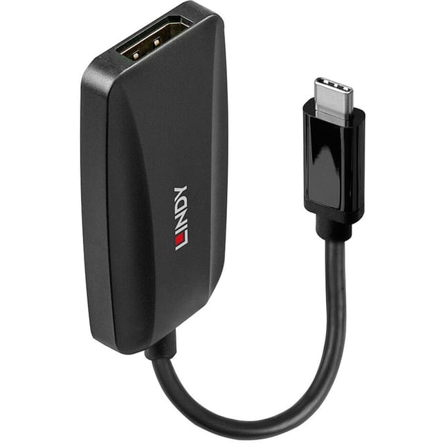 LINDY 43337 - Adapter USB C > 1x DP, 8K@60 Hz, 13 cm
