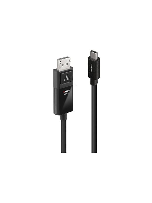 LINDY 43341 - Adapterkabel, USB-C > DP, 8K 60Hz, HDR, 1,0 m