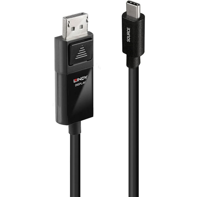LINDY 43343 - Adapterkabel, USB-C > DP, 8K 60Hz, HDR, 3,0 m