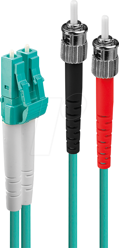 LINDY 46380 - Kabel LWL LC/ST OM3 50/125µm 1 m