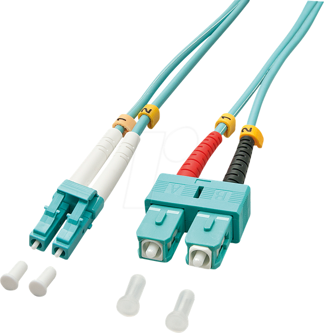 LINDY 46391 - Kabel LWL LC/SC OM3 50/125µm 2 m