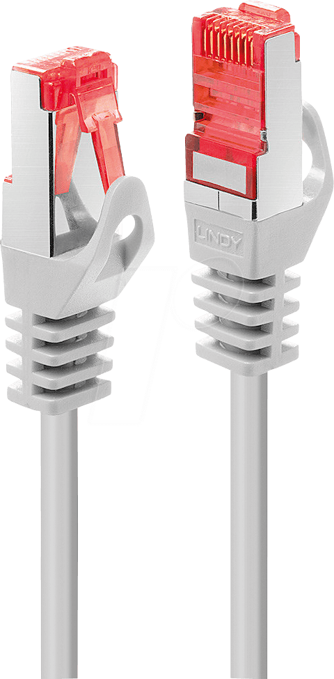 LINDY 47344 - Patchkabel, S/FTP, Cat.6, 2 m, grau
