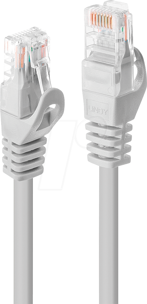 LINDY 48362 - Patchkabel, U/UTP, Cat.5e, 1 m, grau