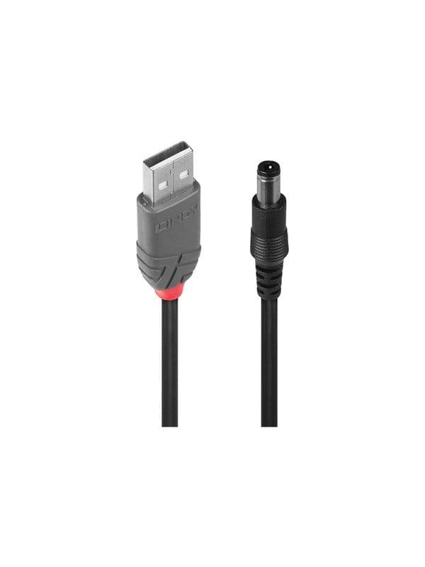 LINDY 70267 - Stromkabel USB > DC 5,5 / 2,5 mm, 1.5 m