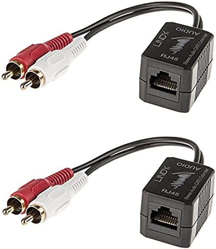 LINDY 70460 - Cinch Extender über Cat.5e/6, RCA, 500 m