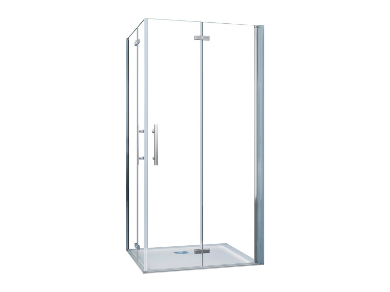 Aica Eckeinstieg 70x120x195cm 6mm Esg Nano Falttür Eckdusche Pendeltür Scharniertür Duschkabine Duschabtrennung