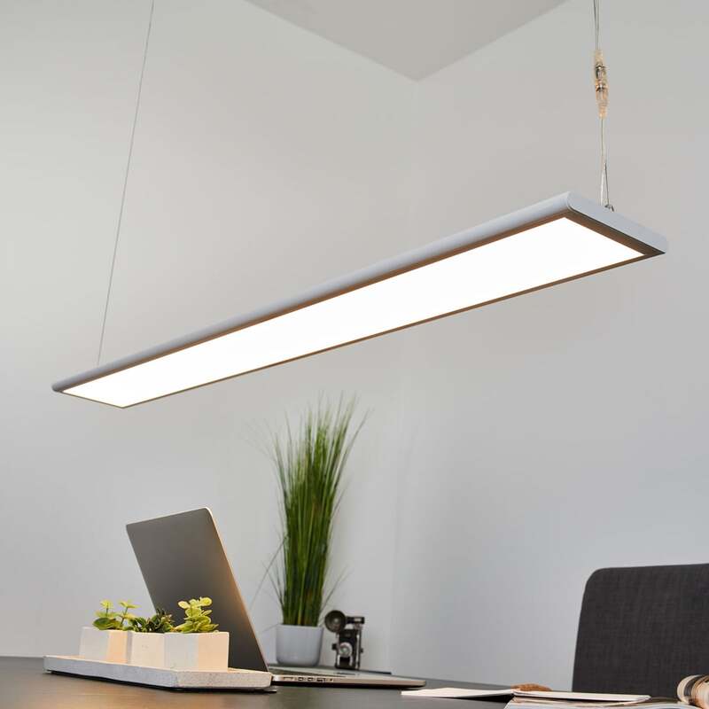 [gebraucht] B-ware Arcchio Hängeleuchte Samu Led Pendelleuchte Dimmbar Aluminium 120cm Weiß 3000k