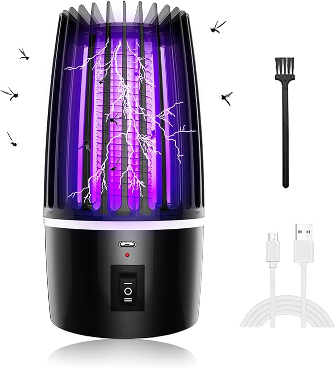 Lampe Anti-moustique Électrique Pour La Maison, Insecticide Et Répulsif Contre Les Moustiques Rechargeable De 4000 Mah, Anti-moustiques Pour L'Intérieur Et L'Extérieur, Prévention Et Contrôle Des Mous