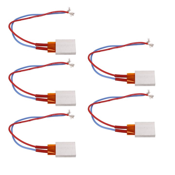 Lot De 5 Plaques Chauffantes Ptc, 200 °c, 220 V, 25 X 21 X 5 Mm