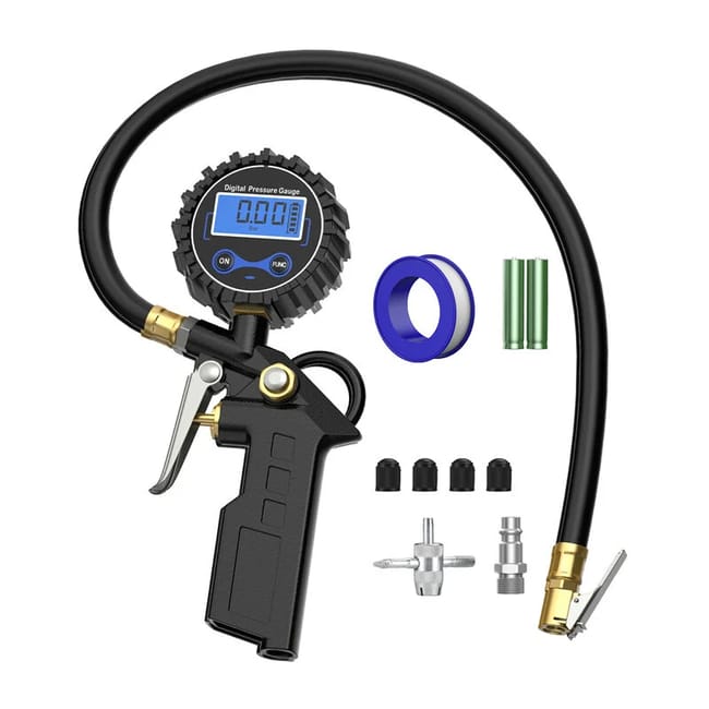 Manomètre Numérique Avec Écran Lcd Testeur De Pression De Pneus Gonfleur De Pneus Testeur De Pression D'Air Haute Précision 250 Psi Pour Voiture Moto