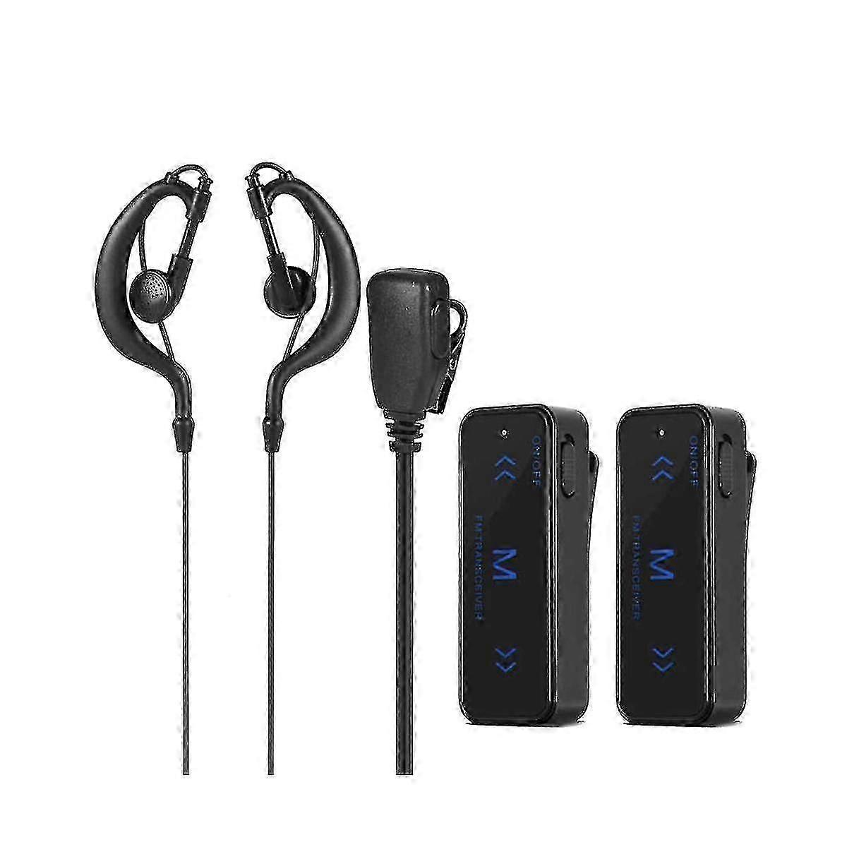 Mini Walkie-talkies Of 400-470 Mhz, Bidirectional Radio, 3 W Transception, Headphones With Earmuffs And Usb Feeding.