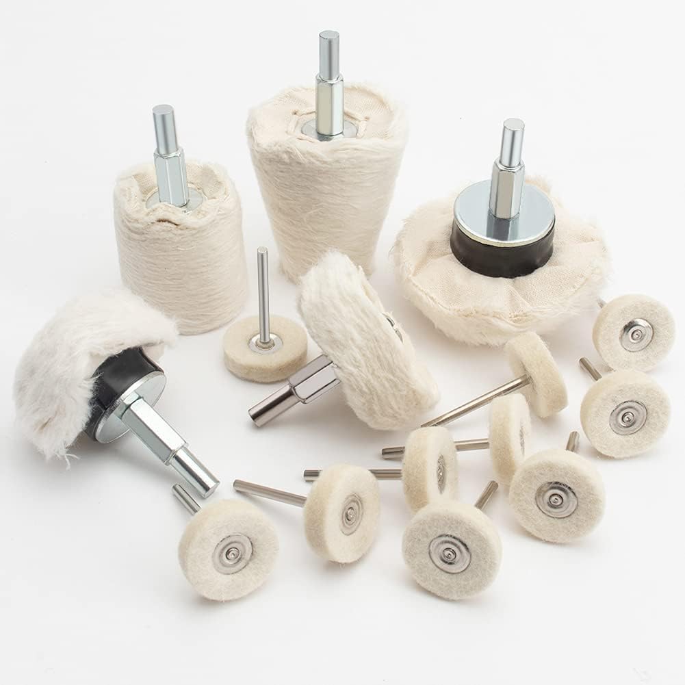 Disque De Polissage Pour Perceuse Accessoire De Polissage 15 Pièces Kit De Brosses Cône De Polissage Tampon De Récupération De Polissage Rou