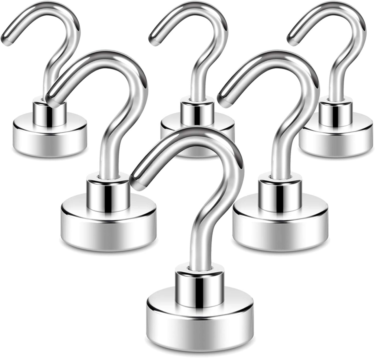 Pack Magnetic Hooks, 41kg + Strong Magnet With Refrigerator Hook, Heavy Duty Cruise Hook For Ceiling, Magnetic Hook