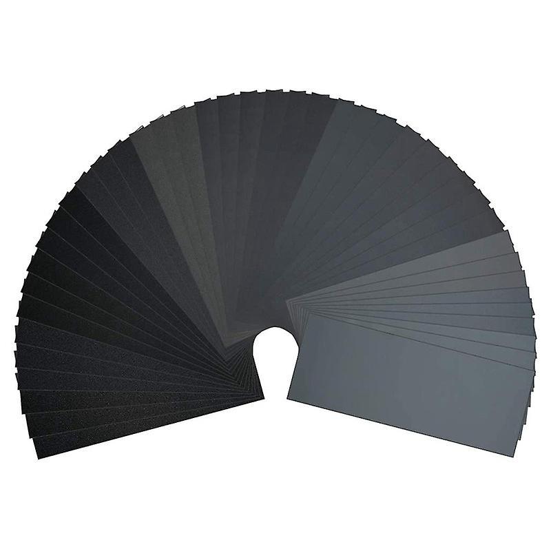 Wet/dry Sandpaper Assortment - 90 Sheets, 400 To 3000 Grit, 9 X 3.6 Inch - Ideal For Metal, Wood, And Car Polishing