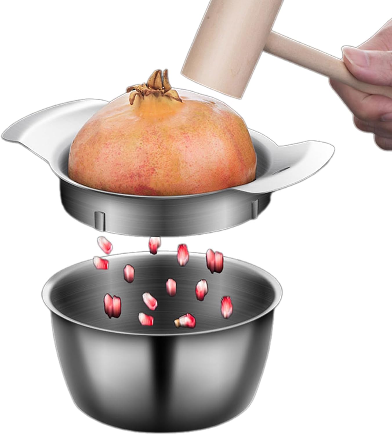 Outil À Peler Les Grenades En Acier Inoxydable. Éplucheur De Grenades Haute Efficacité Pour Une Utilisation En Cuisine.