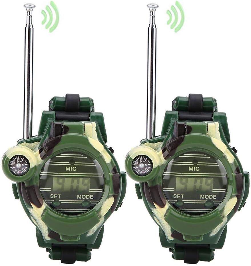 Lot De 2 Talkies-walkies Jouets Pour Enfants, Jeux Électroniques, Simulation De Montre Numérique, Interphone, Jeux D'Imitation Pour Les Aventures En Plein Air, Le Camping Et La Randonnée.