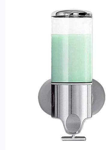 Distributeur De Savon Liquide Mural À Pompe Unique Manuelle De 500 Ml Avec Réservoir Translucide.