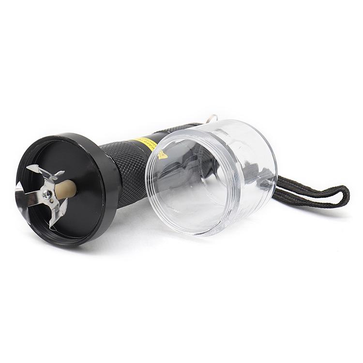 2 Lampes Torches, Broyeur En Aluminium, Porte-cigarette Électrique En Métal (rouge + Noir)