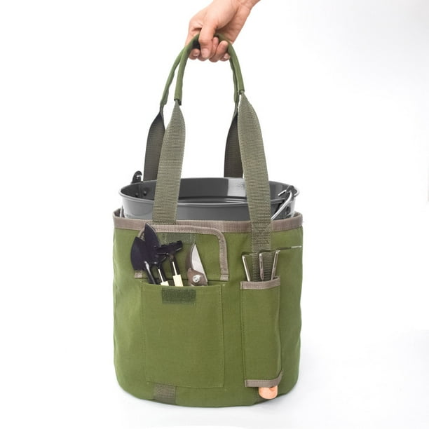 Piece Rainproof Canvas Handheld Garden Tool Kit Gardening Tools Bucket Bag Garden Tool Bag