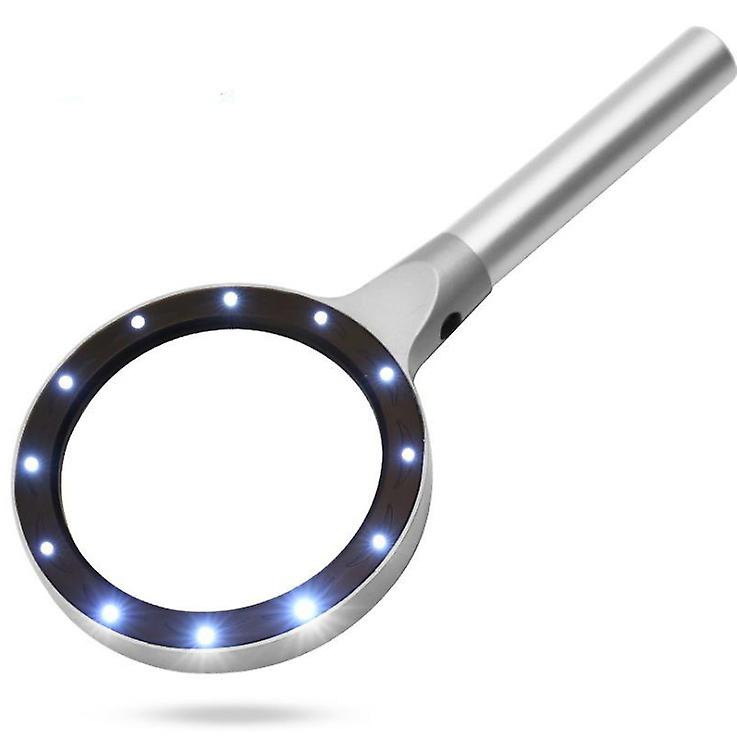 Led Magnifying Glass With Light Illumination Reading Magnifier Magnifying Glass Jeweler's Loupe Magnifying Glass With Light Magnification Illuminated