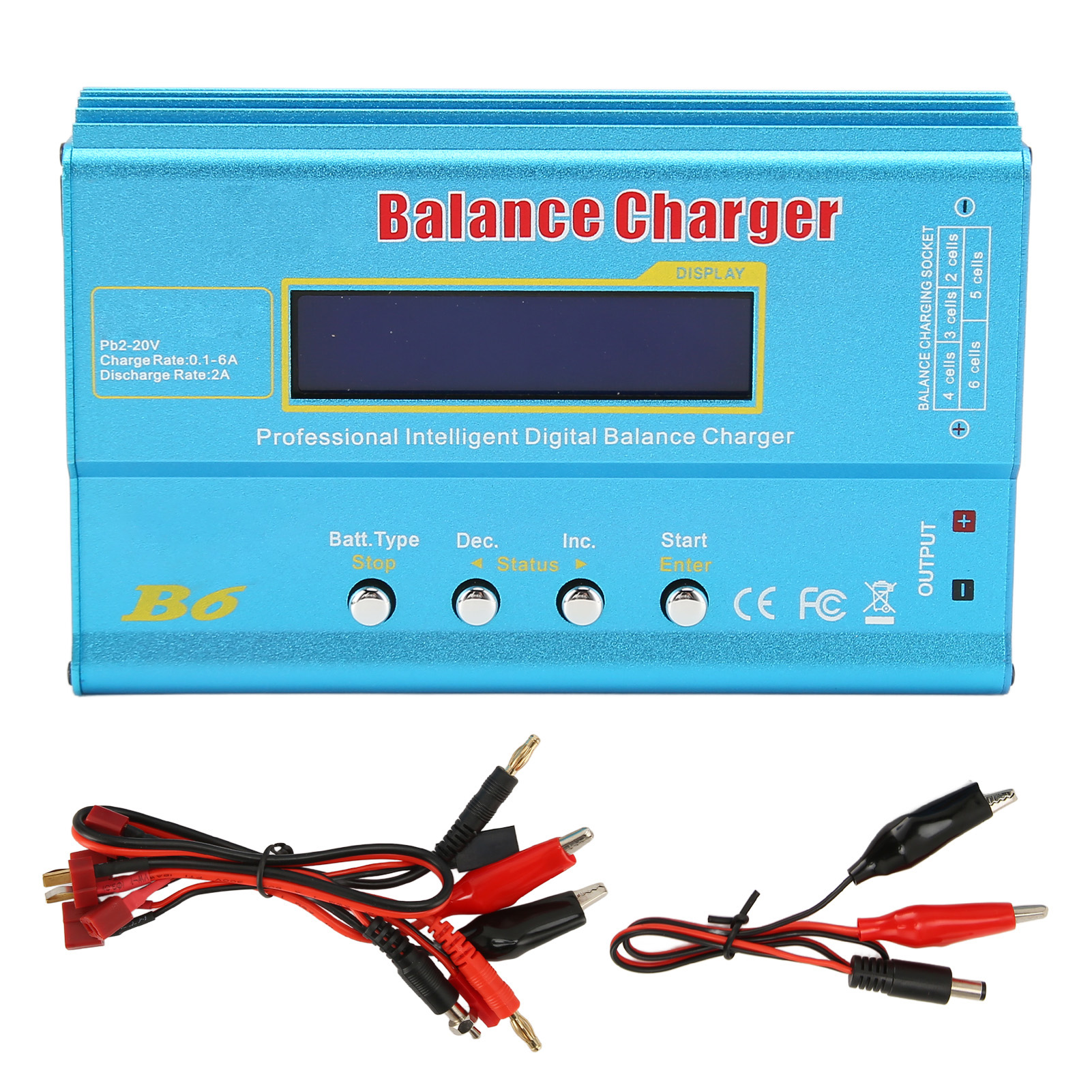 Batterie Lipo 80w 1 À 6s Avec Écran Lcd Batterie Rc Pour Nimh Nicd Li Ion Lfp Sla