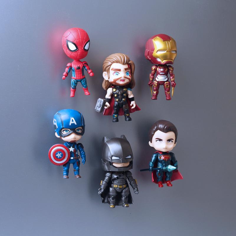 Lot De 6 Aimants Pour Réfrigérateur, Personnages Stéréoscopiques, Aimants 3d Mignons