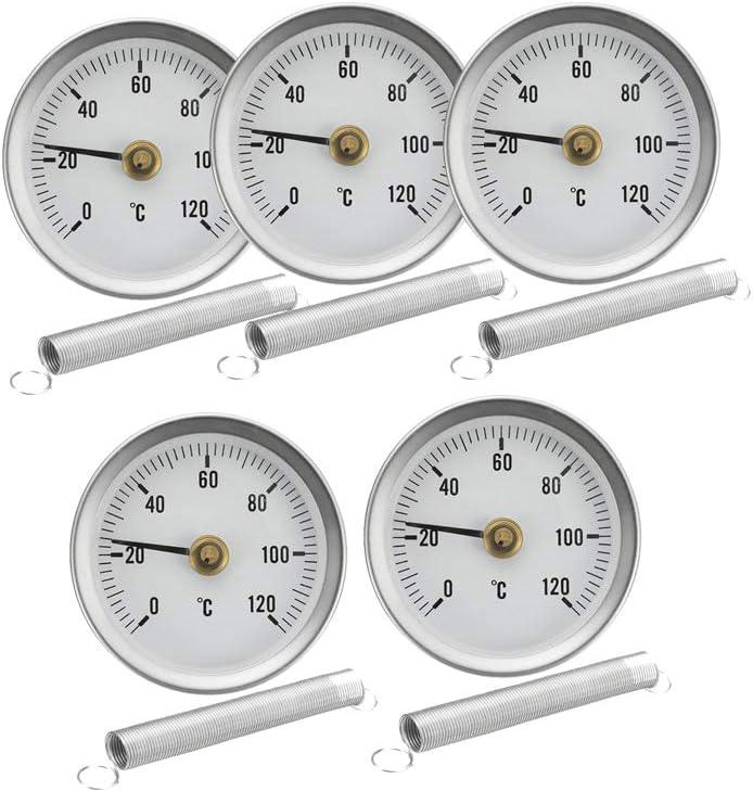 Thermomètre Bimétallique À Pince Avec Cadran À Ressort - 5 Pièces