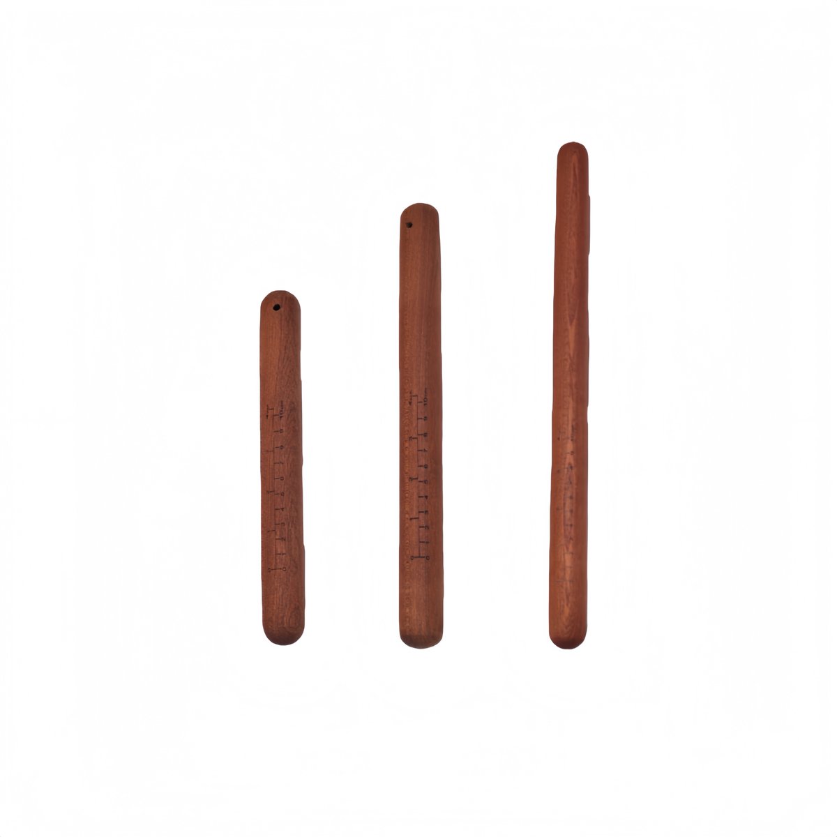 Ensemble De 3 Rouleaux À Pâtisserie Robustes Avec Support, Idéal Pour La Cuisson De Pizzas, De Pâtisseries Et Autres Préparations. Diamètre : 3 Cm. Disponible En Trois Tailles : 25 Cm, 30 Cm Et 40 Cm.