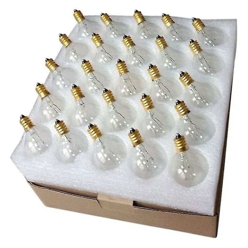Choyclit Ampoule Sphérique G40 E12 Base Ip44 Waterproof Blanc Chaud Pour Éclairage De Cour 7 W Décoration De Fête De Mariage