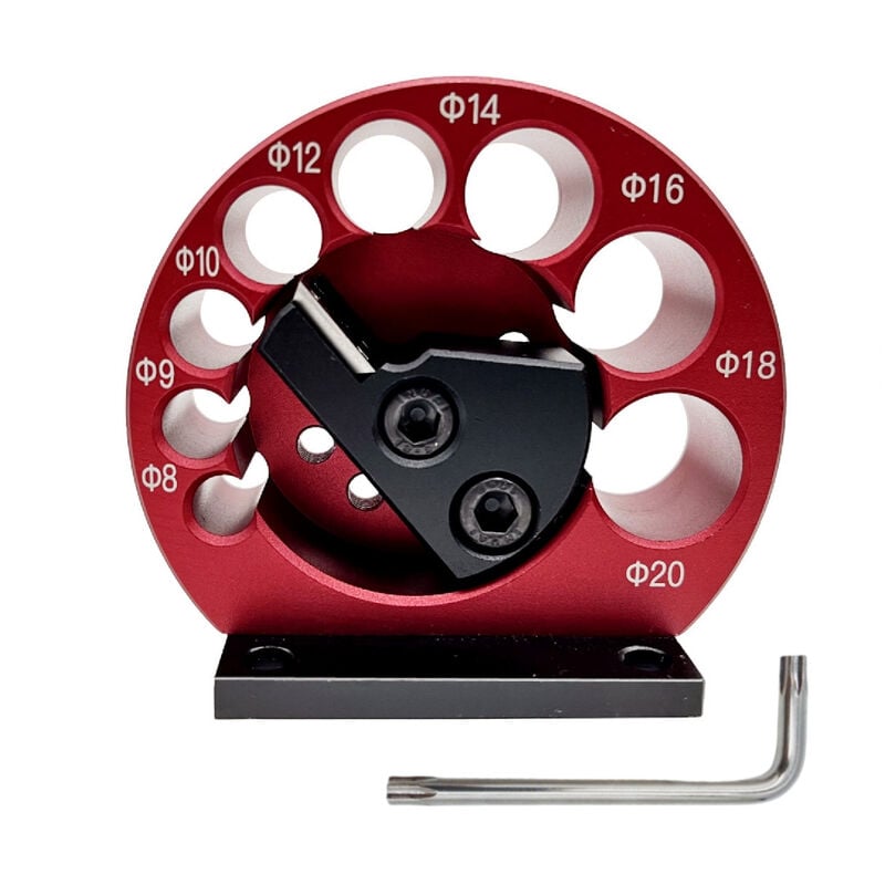 Machine À Chevilles Réglable En Alliage D'Aluminium, 8 Trous, Perceuse Électrique, Fraisage Du Bois Massif, Tige Ronde, Outil Auxiliaire Pour Le Travail Du Bois Réglables 8-20 Mm